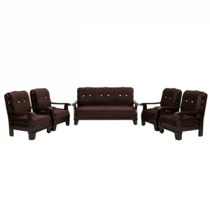 Dark Brown Office Sofa Set