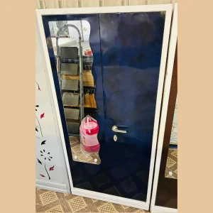 Glossy Metal Wardrobe for Modern Living