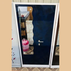 Decorative Steel Wardrobe with Unique Mirror