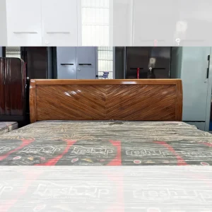 Premium Sheesham Wood Queen Size Bed with Teak Finish