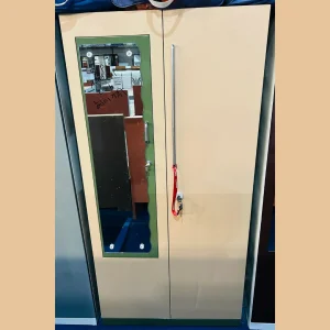 Large Capacity Steel Wardrobe with Mirror