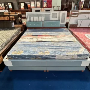 Luxurious Faux Marble Paneled Bed Frame