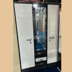 Contemporary Steel Wardrobe with Secure Lock