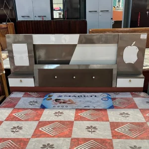 Elegant King Size Bed with Integrated Side Tables