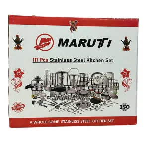 111 Pcs Set: Maruti 111 Pcs Premium Stainless Steel Kitchen Set