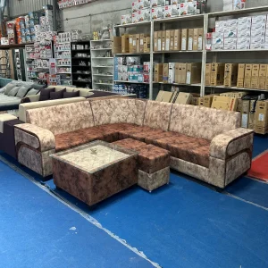 Maruti Stylish L-Shape Corner Sofa Set for Modern Homes