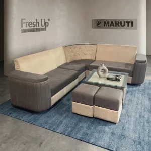 Durable Maruti High-Density Foam Sofa Set with Premium Fabric