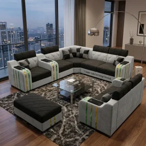 Modern Maruti 5-Seater Comfortable Sofa Set with Elegant Finish